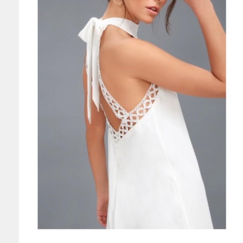 Any Sway, Shape, or Form White Lace Dress
